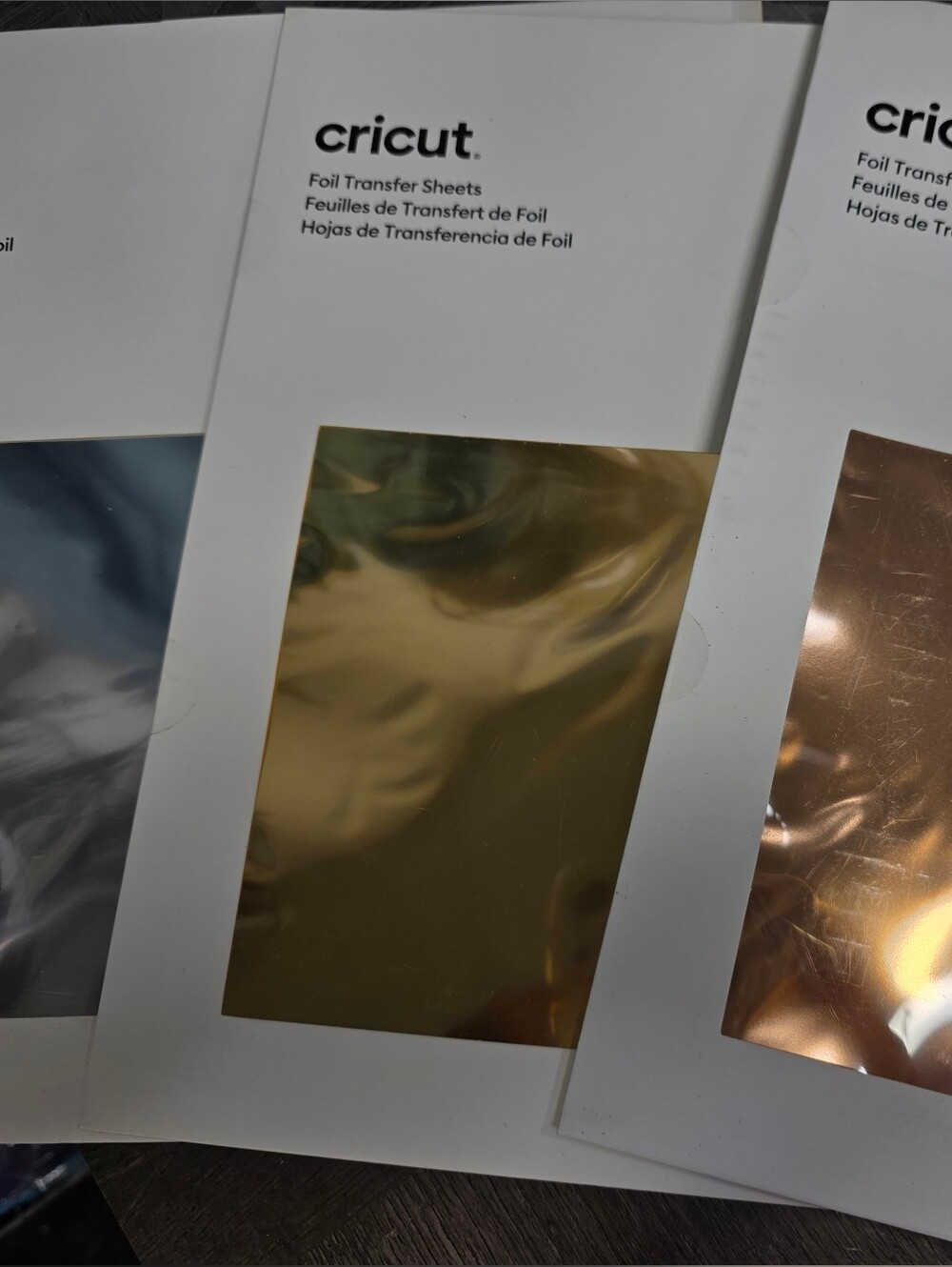 Cricut Metallic Foil Transfer Sheets - Gold, Silver, Rose Gold